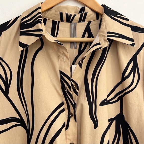 NWT! Anthropologie The Pollie Short-Sleeve Swing Tunic Mini Dress 🟠🦊🏆 - Picture 8 of 16